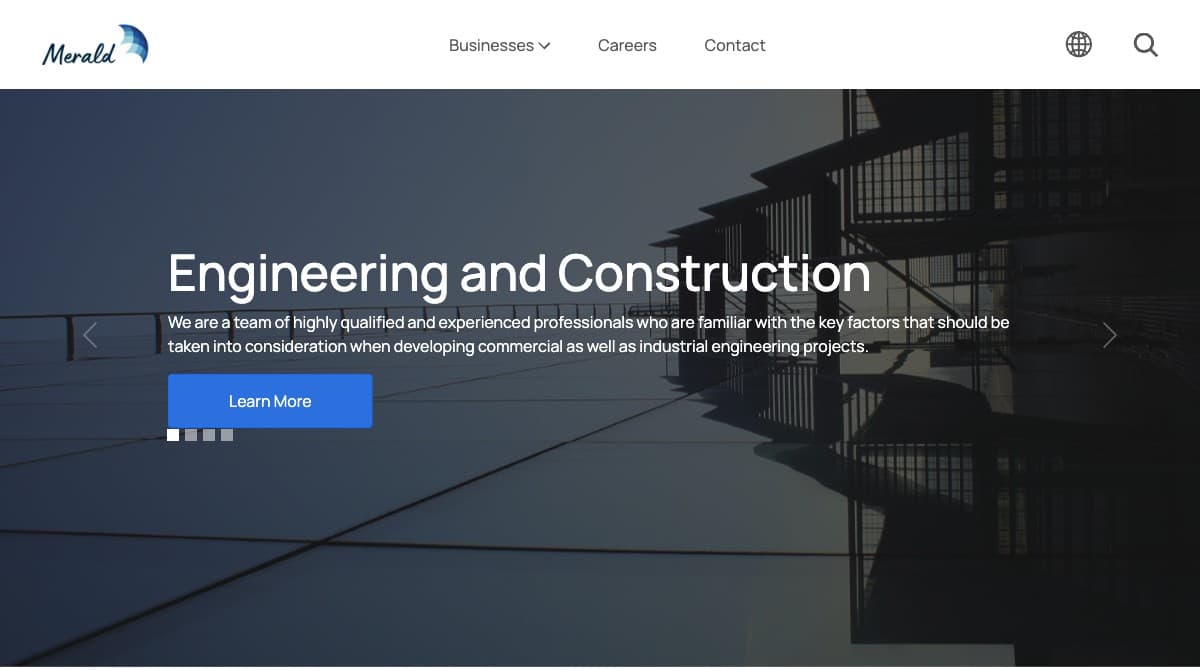 Merald Group screenshot