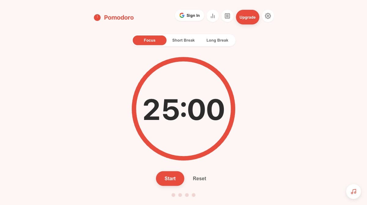 Pomodoro Timer screenshot
